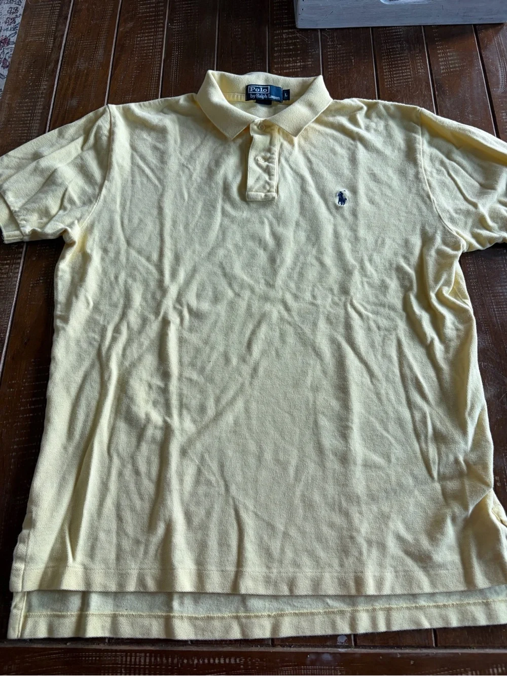Polo by Ralph Lauren Men’s Yellow Classic Pique Polo large